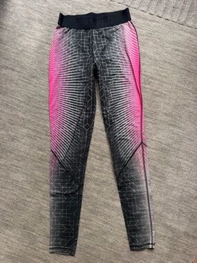 Nike Pro Printed Leggings Pink Black XS
